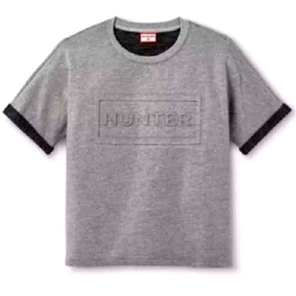 HUNTER x Target Embossed Gray Short Sleeve T-Shirt Kids' L 12-14
